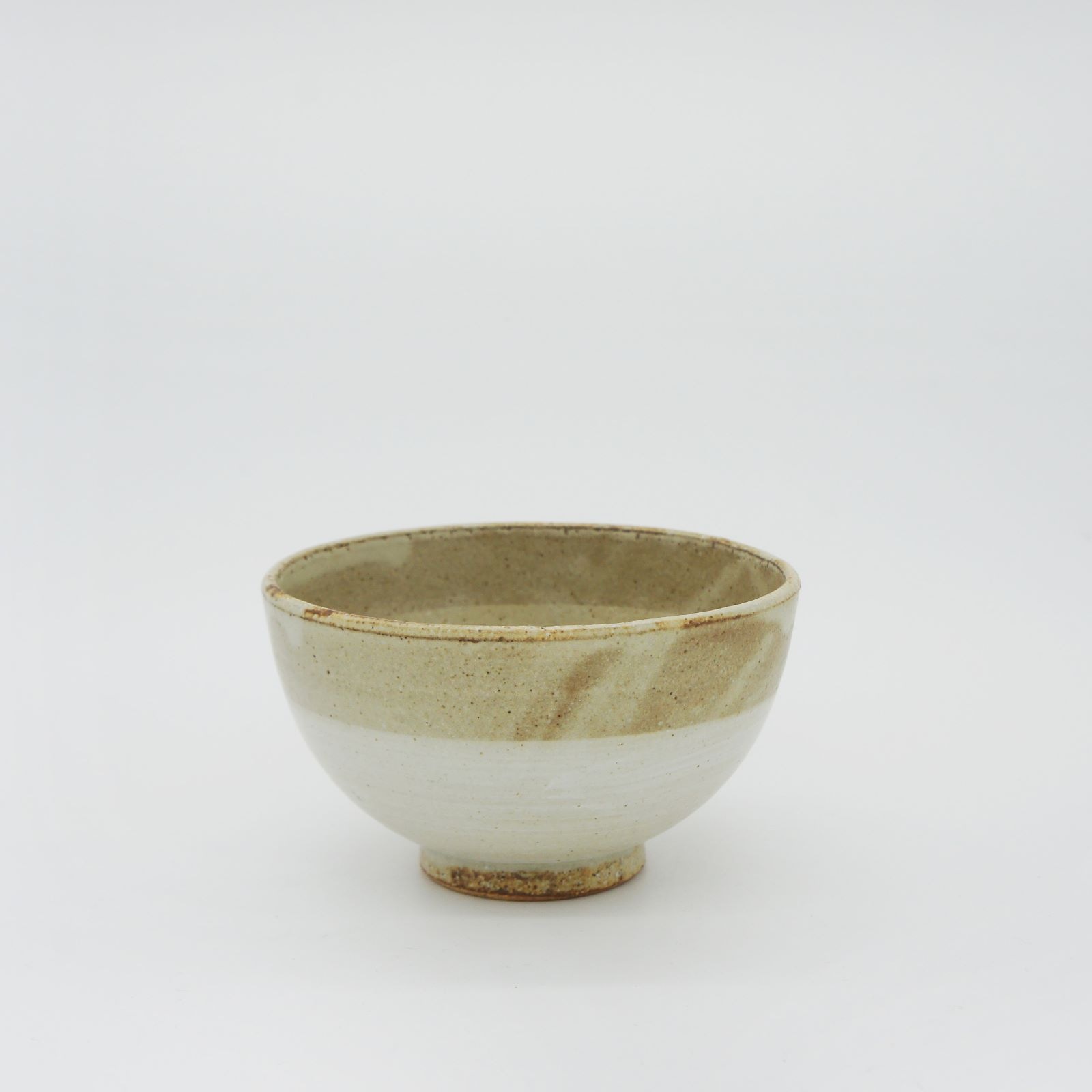 【パンとごはんと...】まるい縁取りの陶器 ライスボウル（茶碗） [日本製/美濃焼/菱沼未央/公式ショップ/お店/M004］