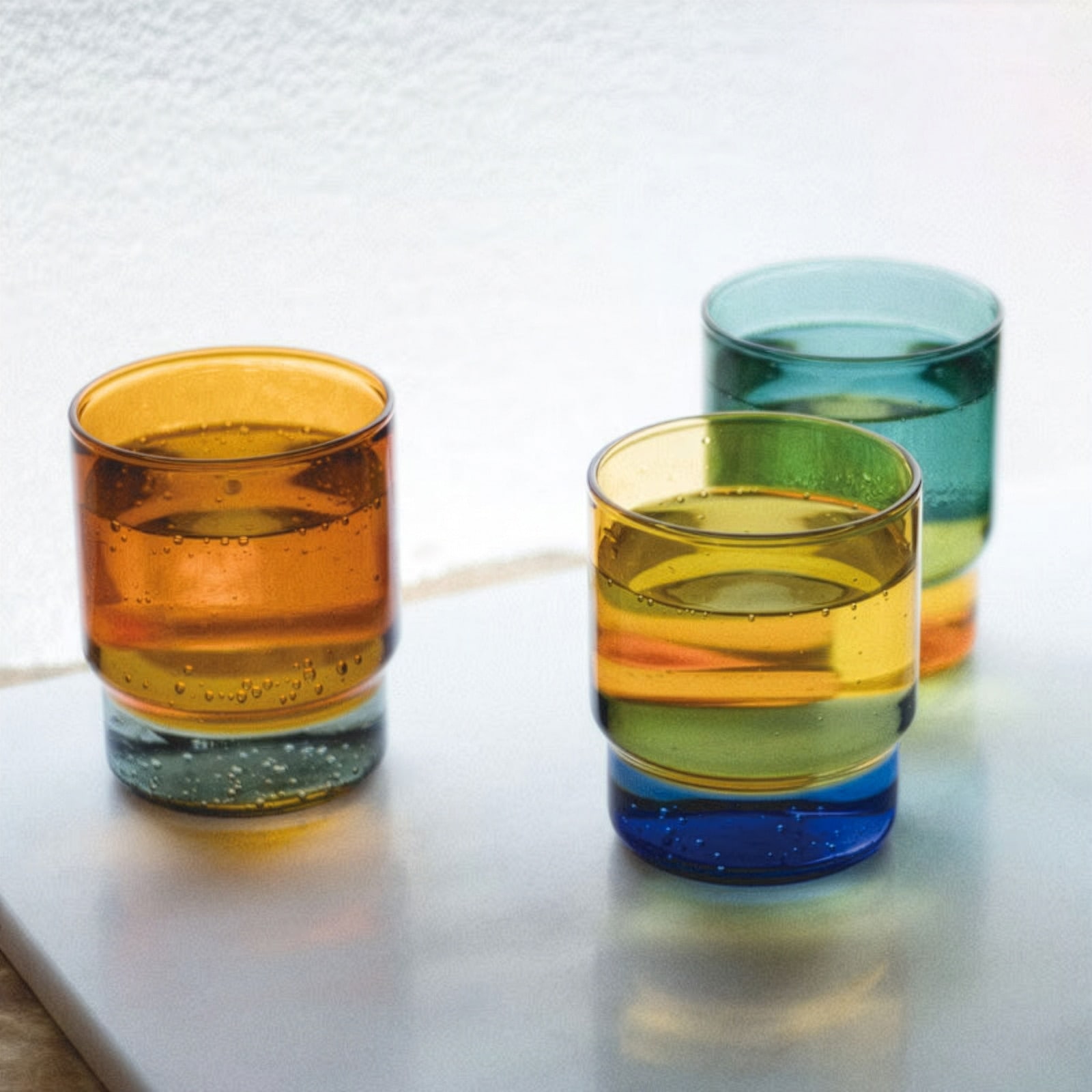 【amabro】 TWO TONE STACKING CUP（アマブロ ツートーンスタッキングカップ） [アマブロ/耐熱ガラス製/ 電子レンジOK]