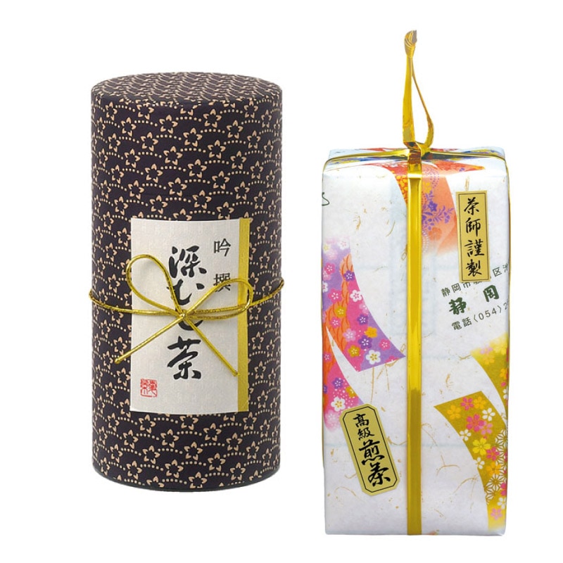 高級お茶ギフト｜印傳缶「天蓬180g」1本（箱入）