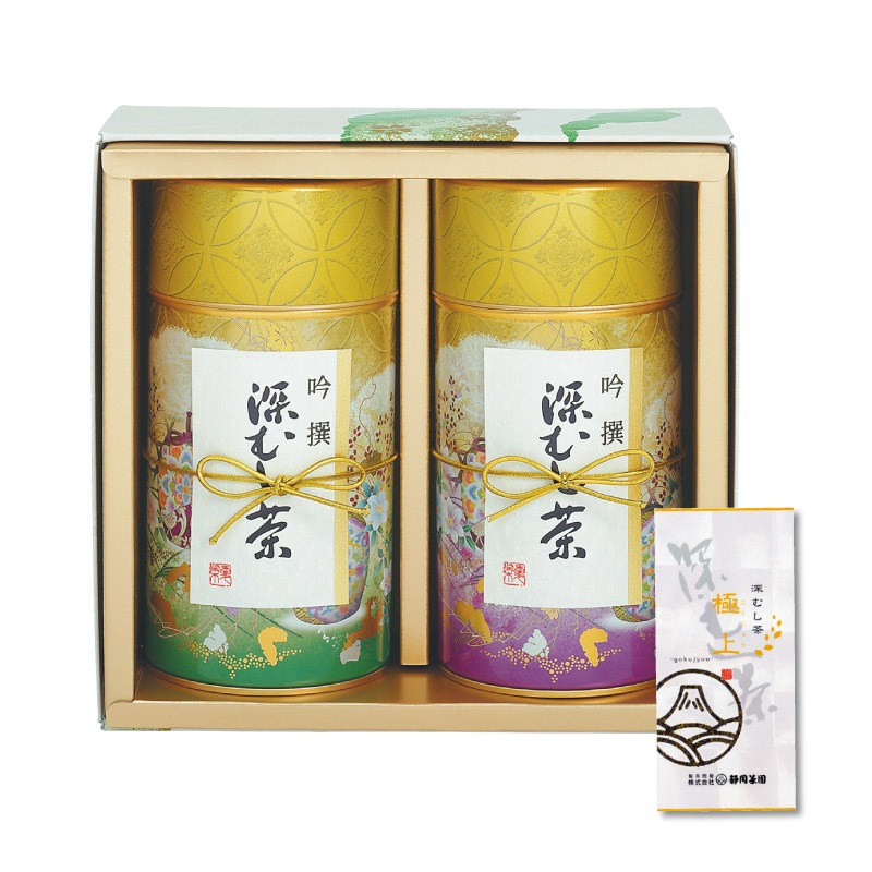 高級お茶ギフト｜化粧缶「極上」180g　2本入