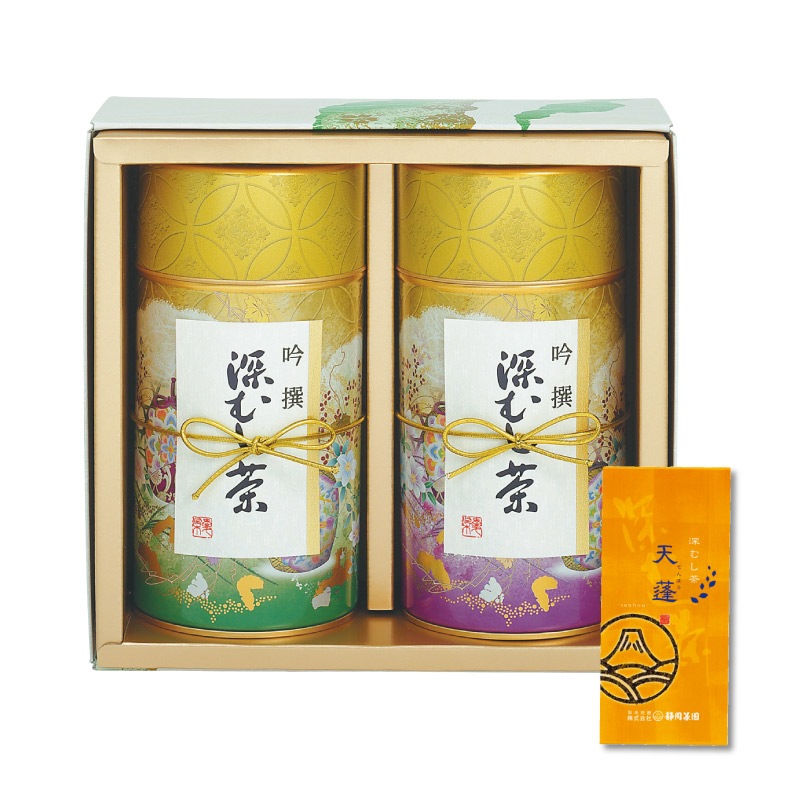 高級お茶ギフト｜化粧缶「天蓬」180g　2本入