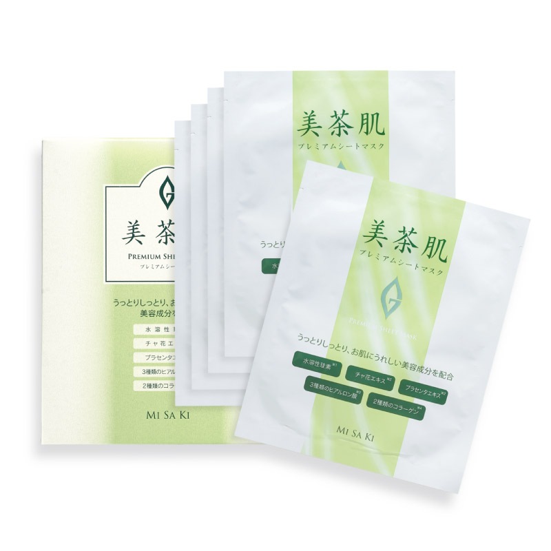 美茶肌　プレミアムシートマスク