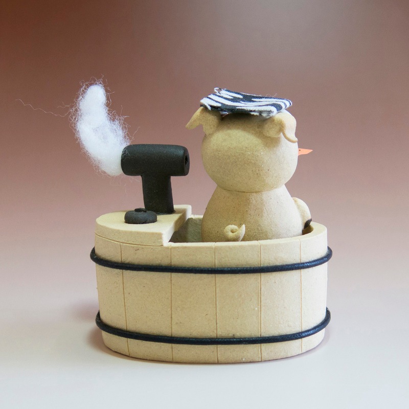 森のメッセンジャー 昭和シリーズ Ⅰ 懐かしのてっぽう風呂（ぶた