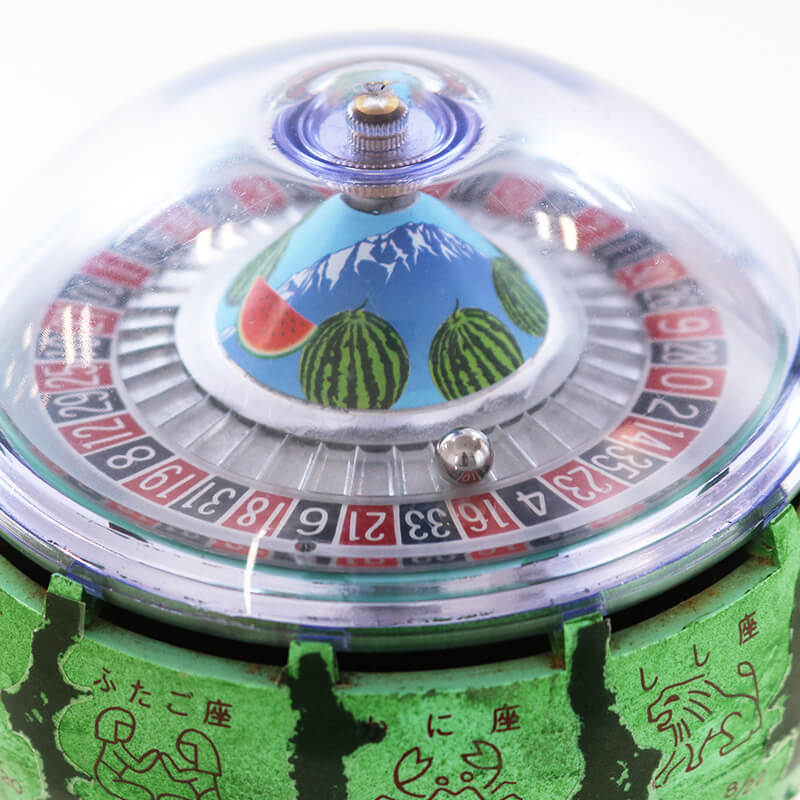ルーレット式おみくじ器 期間限定 スイカ柄 北多摩製作所