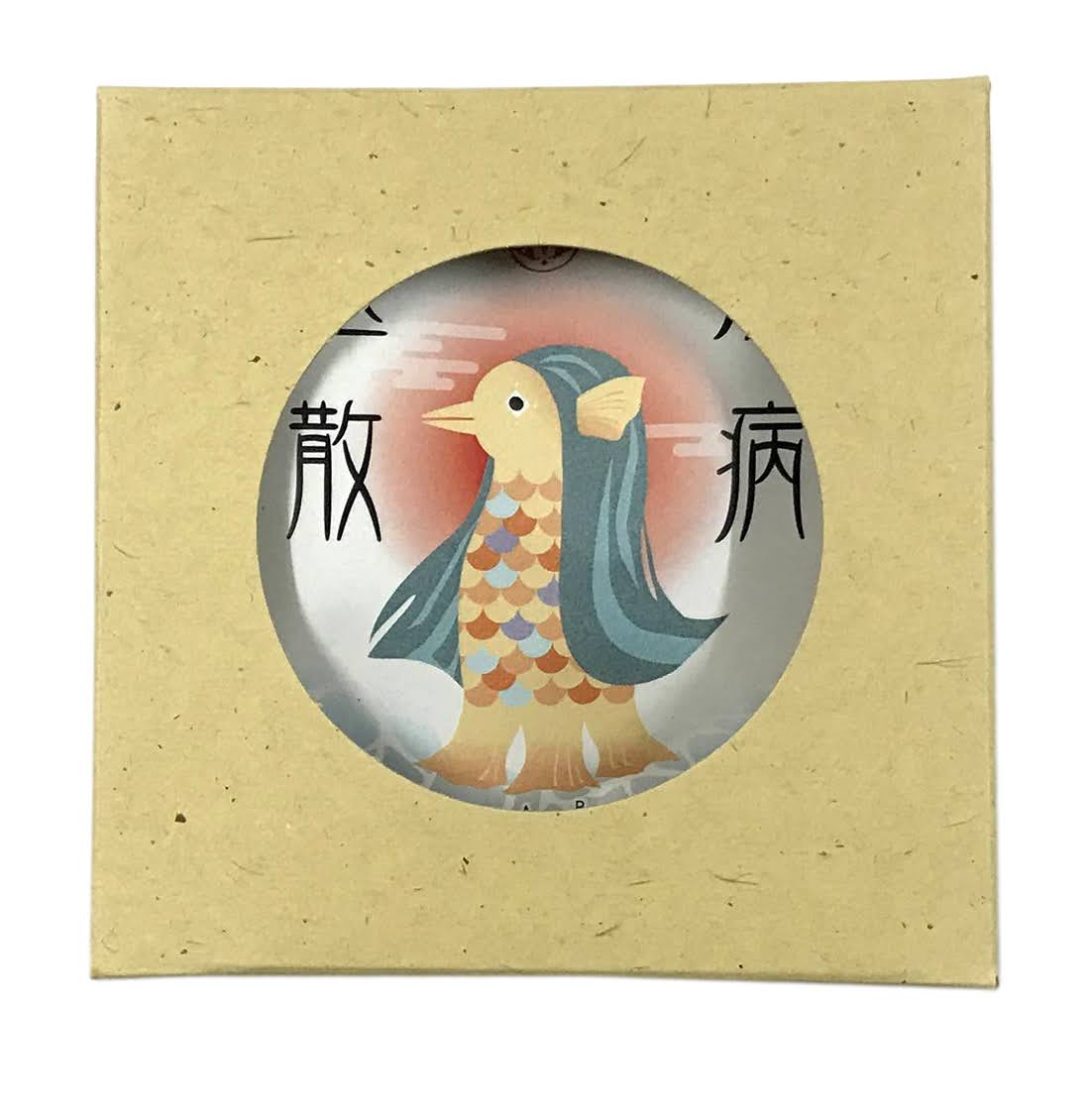 ザビちゃん】【原画肉筆】疫病退散・アマビエさま・巫女さま風 ザビ