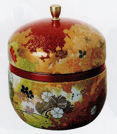 花揃え（はなぞろえ） 茶缶（中蓋/ツマミ付き）：茶 | 茶缶 | お茶通販