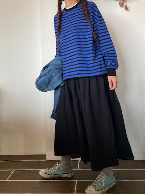 VCC-509 taco cottonボーダーL/S Veritecoeur | CUT&SEWIN | | CHAHORU