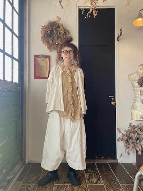 VC-2831A リネンカシュクールブラウス Veritecoeur | TUNIC&SHIRT