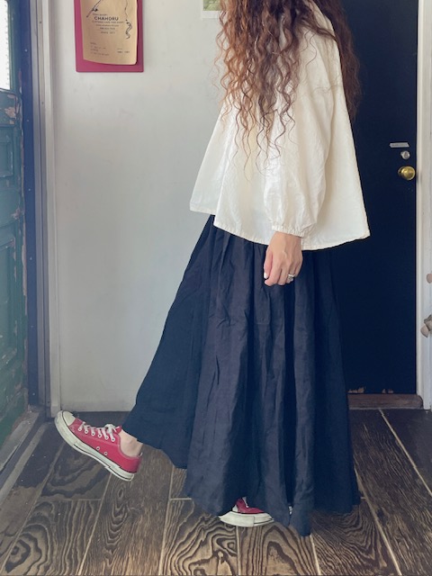リネンギャザースカート a+koloni | BOTTOMS | | CHAHORU