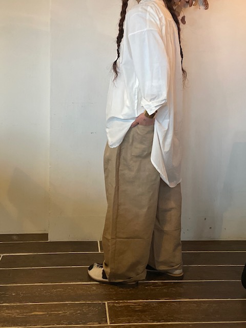 ヴェリテクール veritecoeur2022ssコットンパンツベージュ Veritecoeur サルエルワイドパンツ – RUSTIC HOUSE