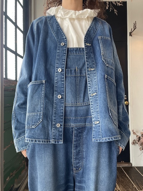 ST-181 デニムオーバーオール Veritecoeur | BOTTOMS | | CHAHORU