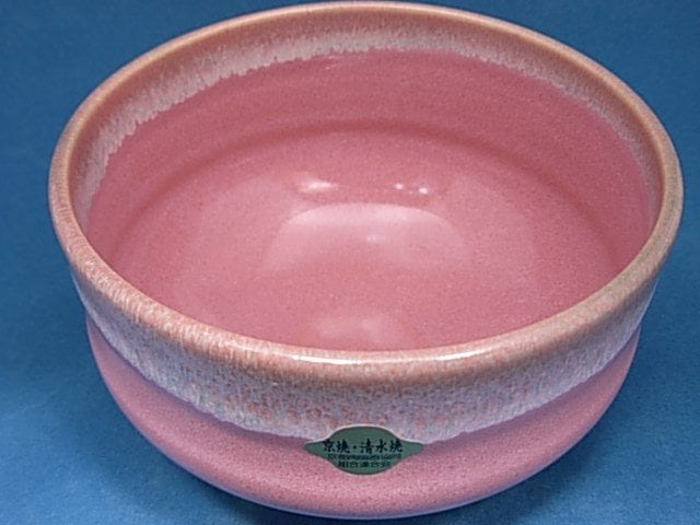 京焼・清水焼抹茶碗「ピンク渕織部」＊通常商品対象 | 茶器類,茶道具