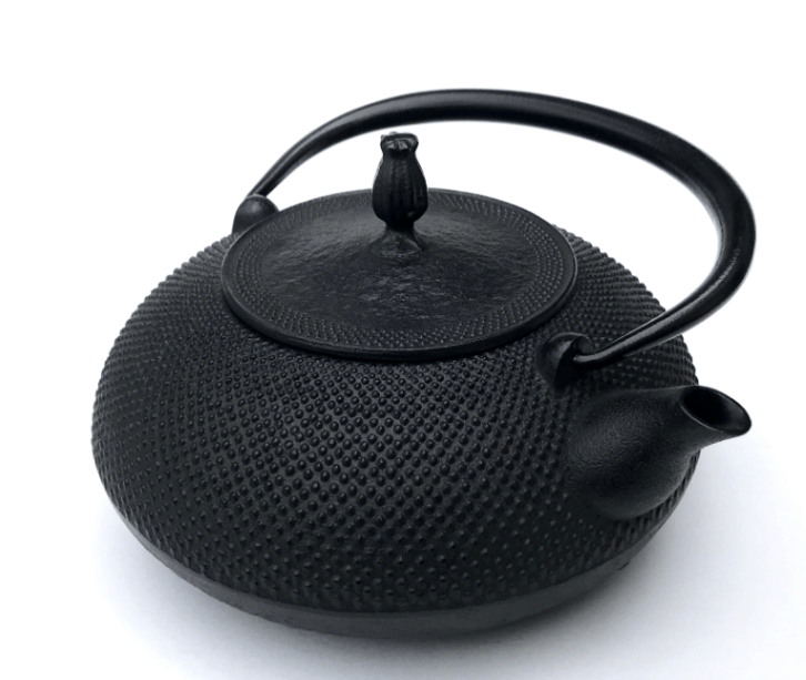 及富（南部宝生堂）南部鉄瓶「平丸アラレ 黒色 1、2リットル」＊特別