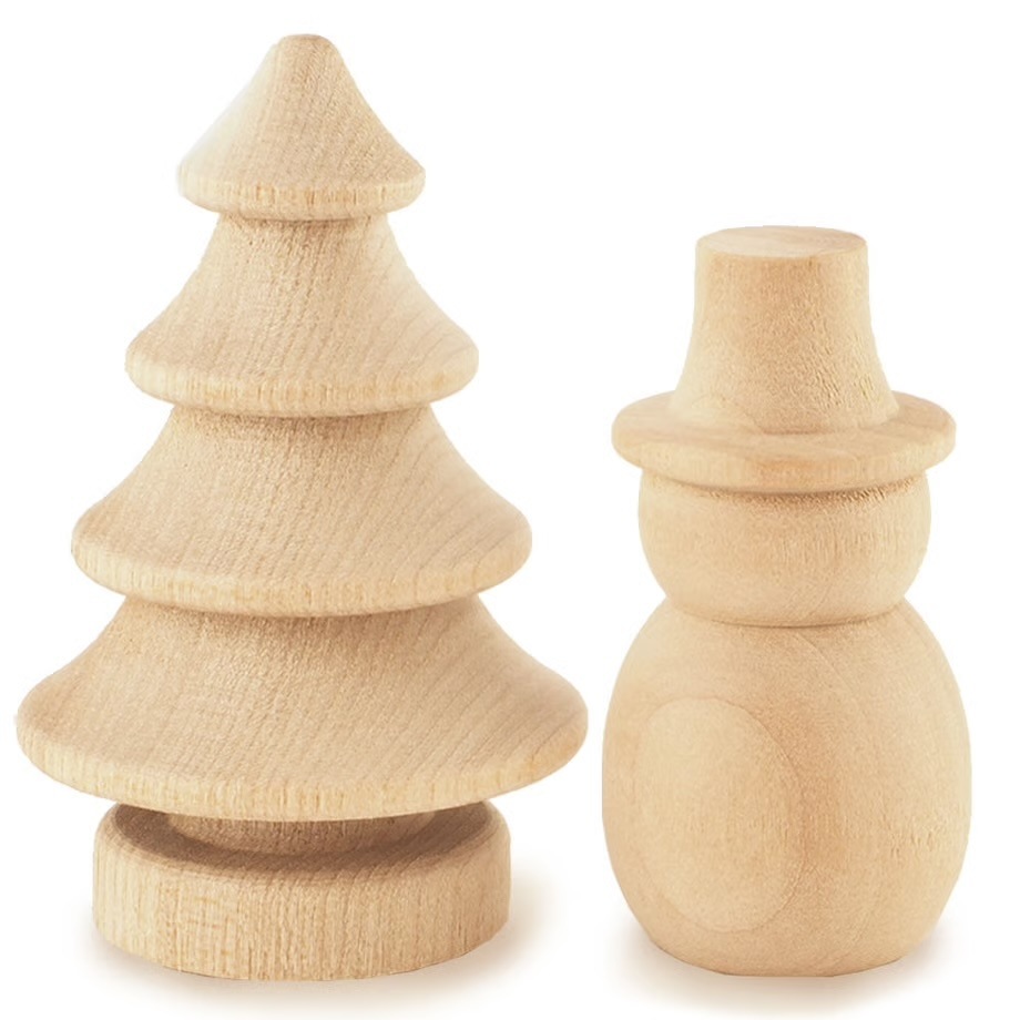 クリスマス限定品【受注発注】一十八日　木製ディフューザーもみの木と雪だるま