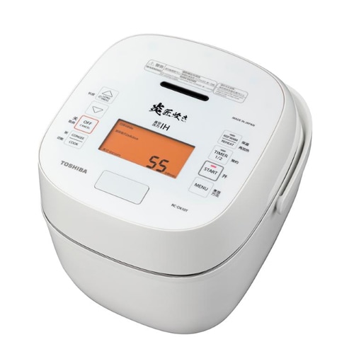 海外向け炊飯器 220V仕様 東芝 真空圧力IH炊飯器 5.5合炊き ホワイト RC-DX10T-W