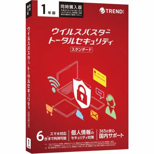 トレンドマイクロ VB トータルセキュリティ スタンダード 1年版 同時購入用 PKG YM TICEWWJGXSBUPN370TZ