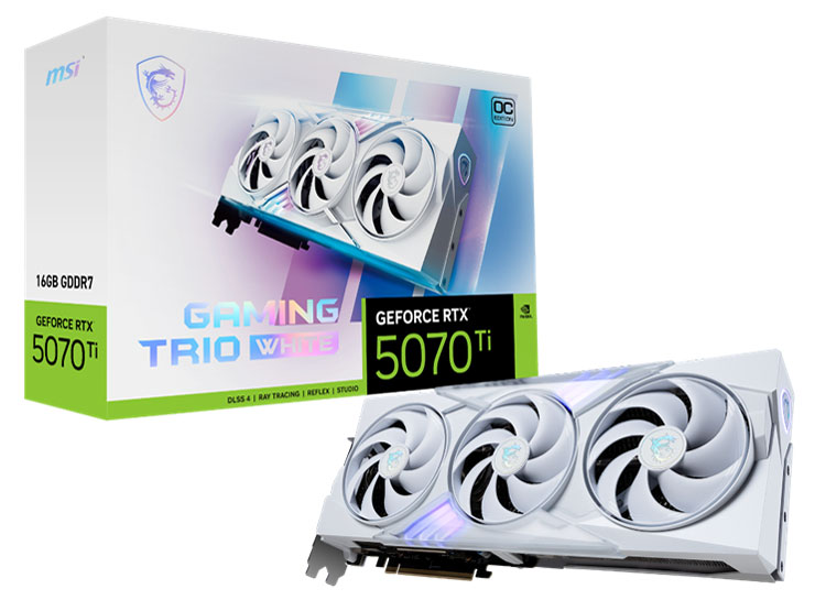 GeForce RTX 5070 Ti 16G GAMING TRIO OC WHITE [PCIExp 16GB