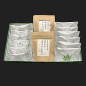 黄金抹茶フィナンシェ6個　抹茶もみじ3個　ほうじ茶もみじ3個 + お茶