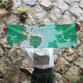 【90cmてぬぐい】スポーツてぬぐい / タイダイ マウンテン