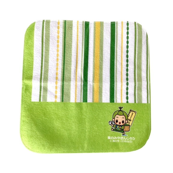 茶のみやきんじろうタオルハンカチ（基本）