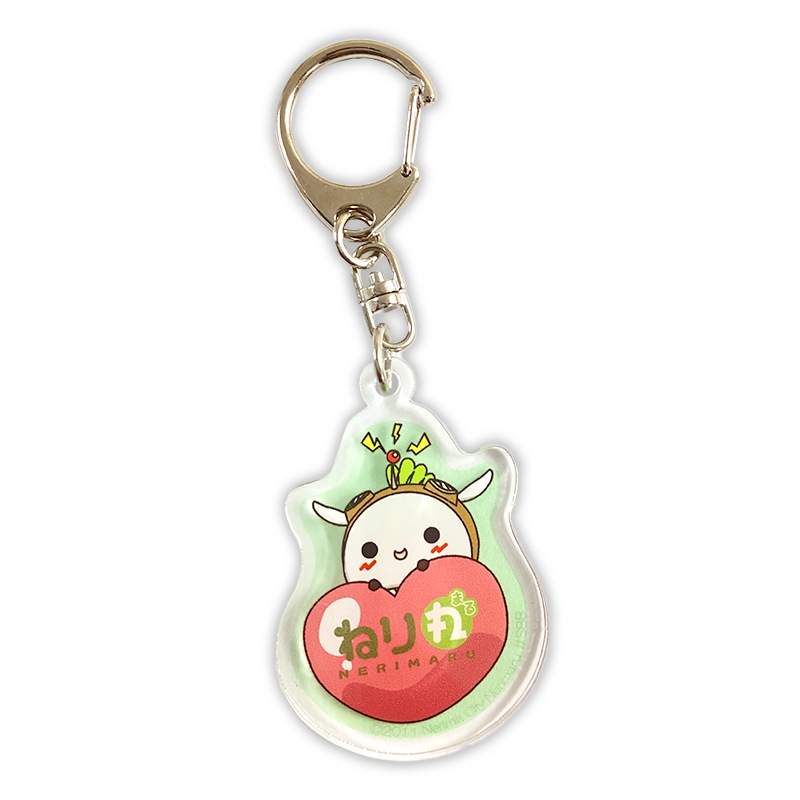 ねり丸アクリルキーホルダー（ハート）