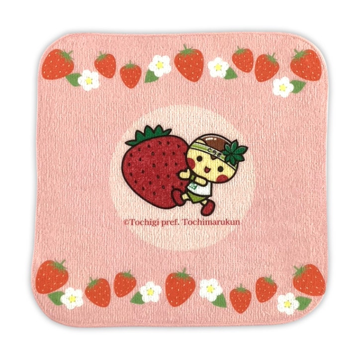 とちまるくんタオルハンカチ（いちご） | とちまるくん（栃木県