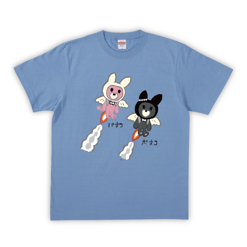 パネコ・ポネコTシャツ（サックス）