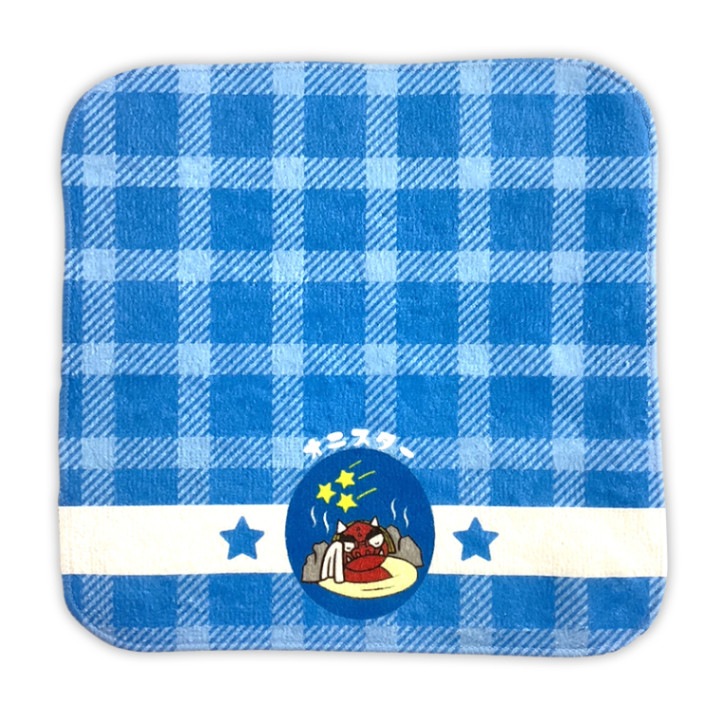 オニスタータオルハンカチ（青）