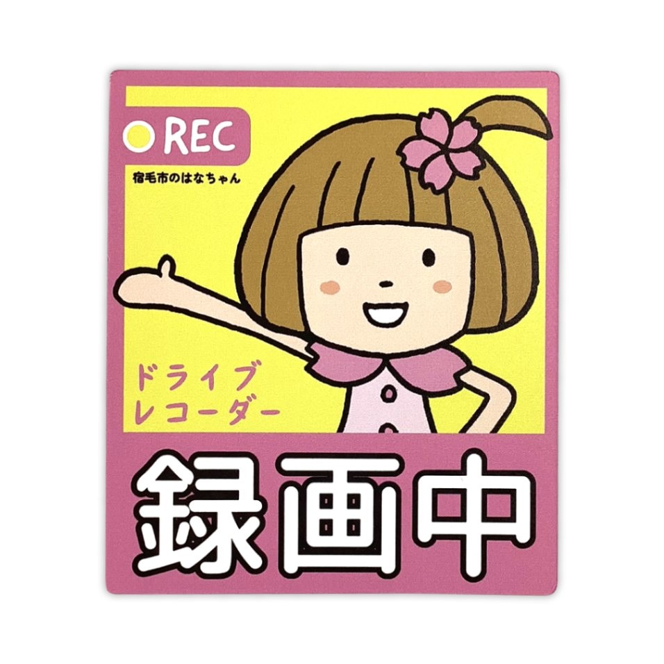 はなちゃんのカーマグネット（ドライブレコーダー）