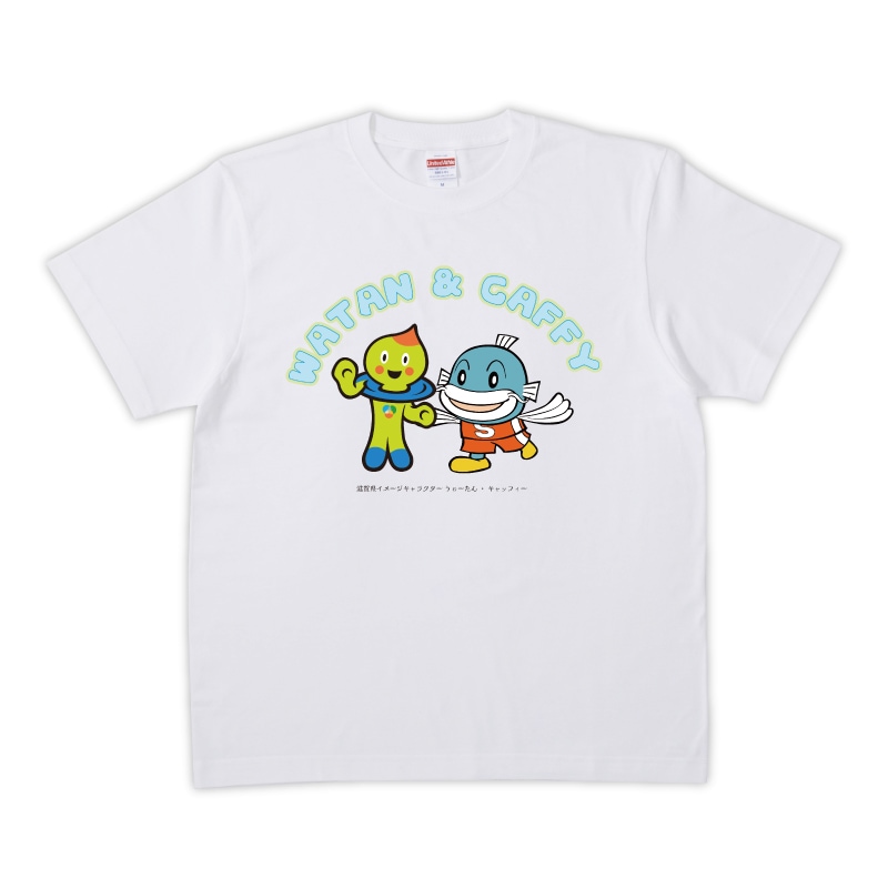 うぉーたん・キャッフィーTシャツ（ホワイト） | うぉーたん・キャッ