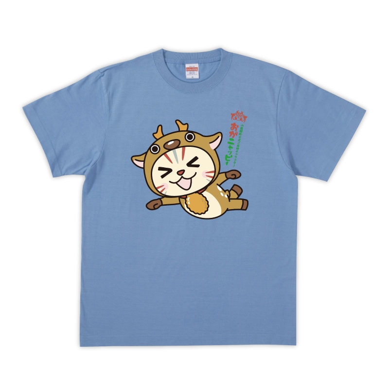 おがニャッピーTシャツ(サックス)