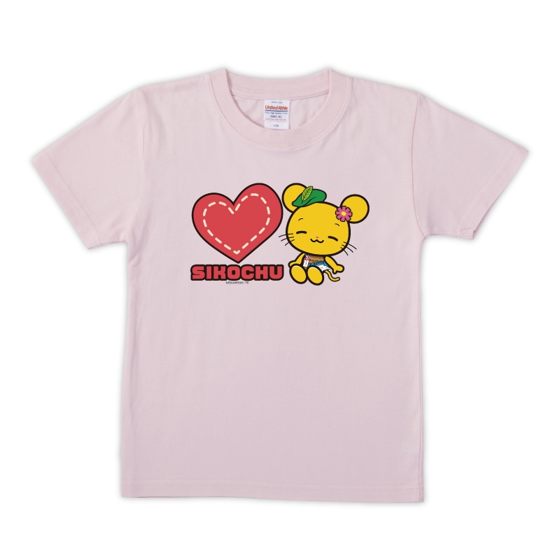 四国中央市マスコットキャラクターTシャツ(ライトピンク)