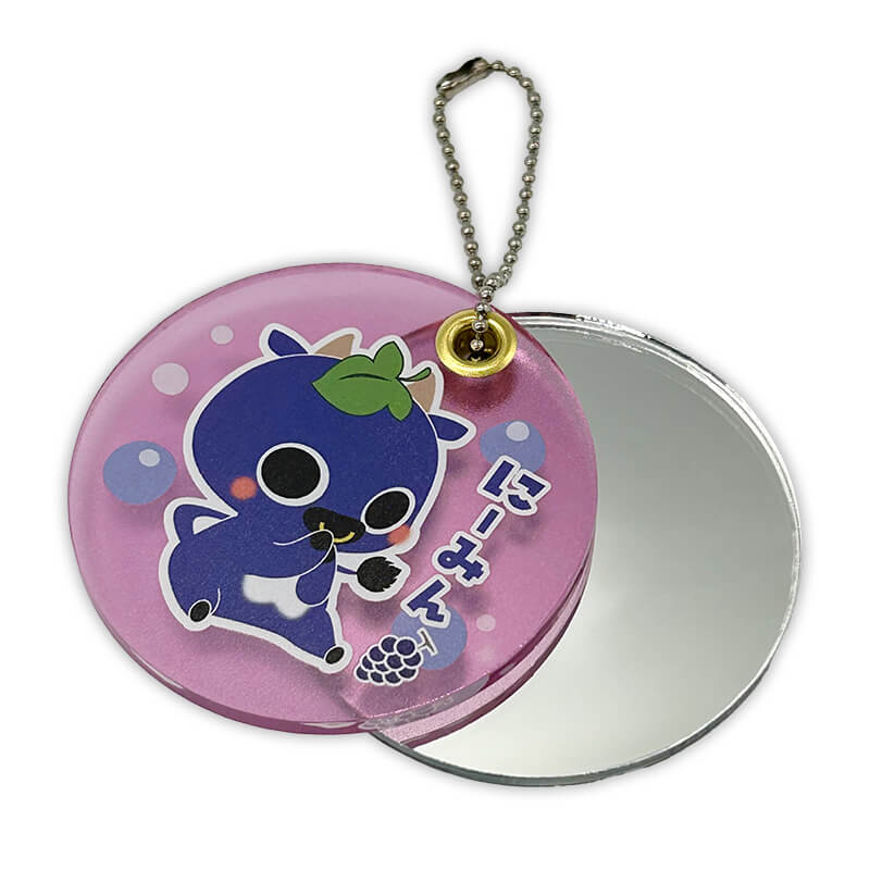 にーみん アクリルミラーキーホルダー