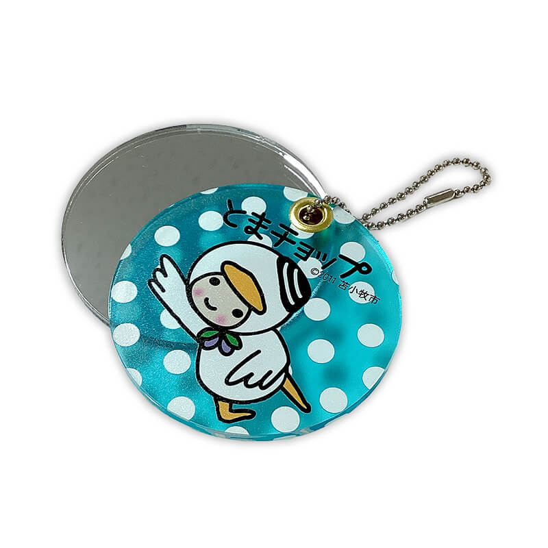 とまチョップ アクリルミラーキーホルダー