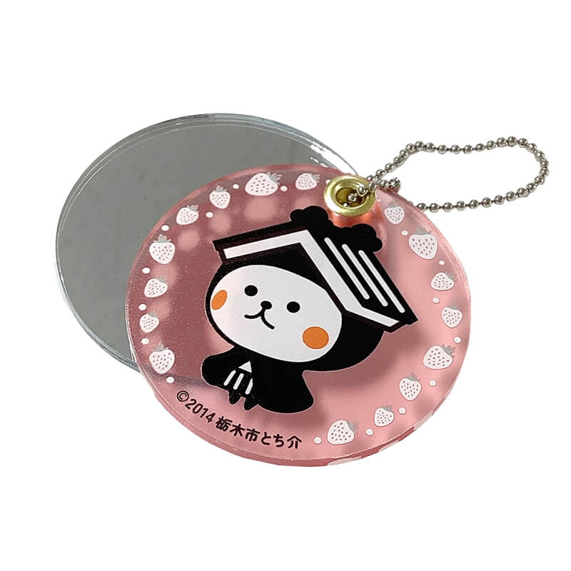 とち介のアクリルミラーキーホルダー