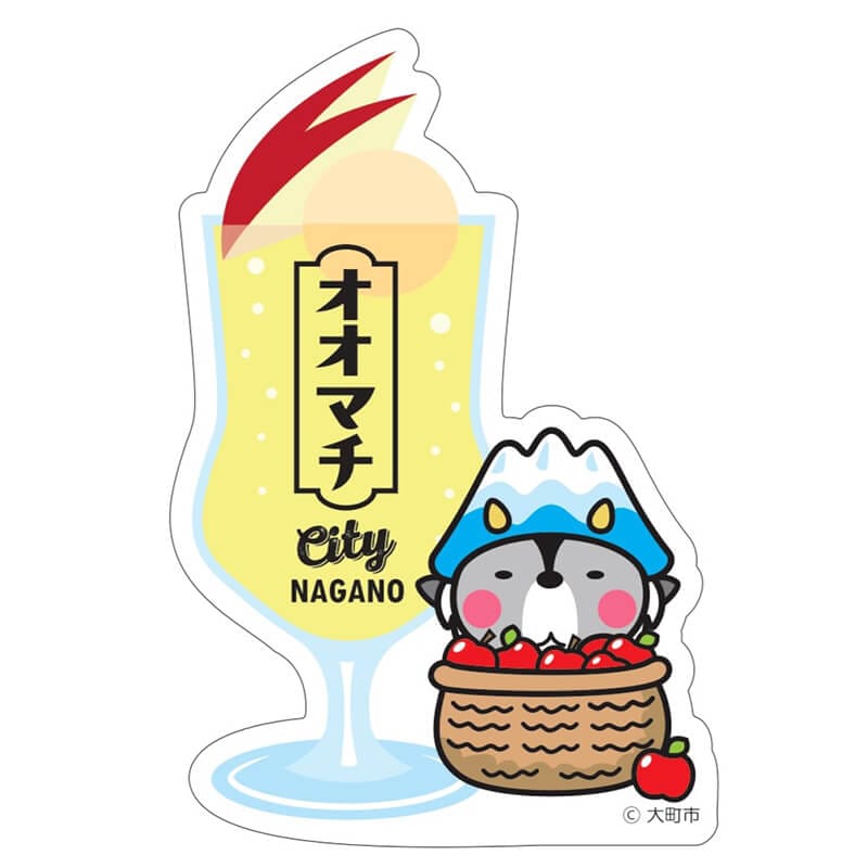 おおまぴょんホログラムステッカー（ドリンク）