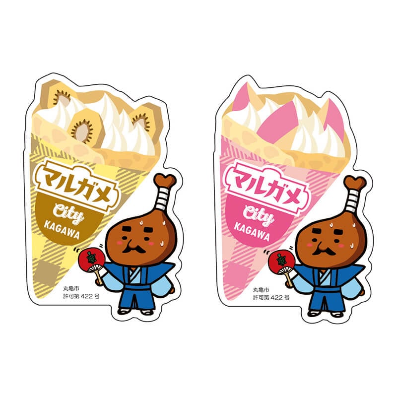 とり奉行骨付じゅうじゅうホログラムステッカー（クレープ）