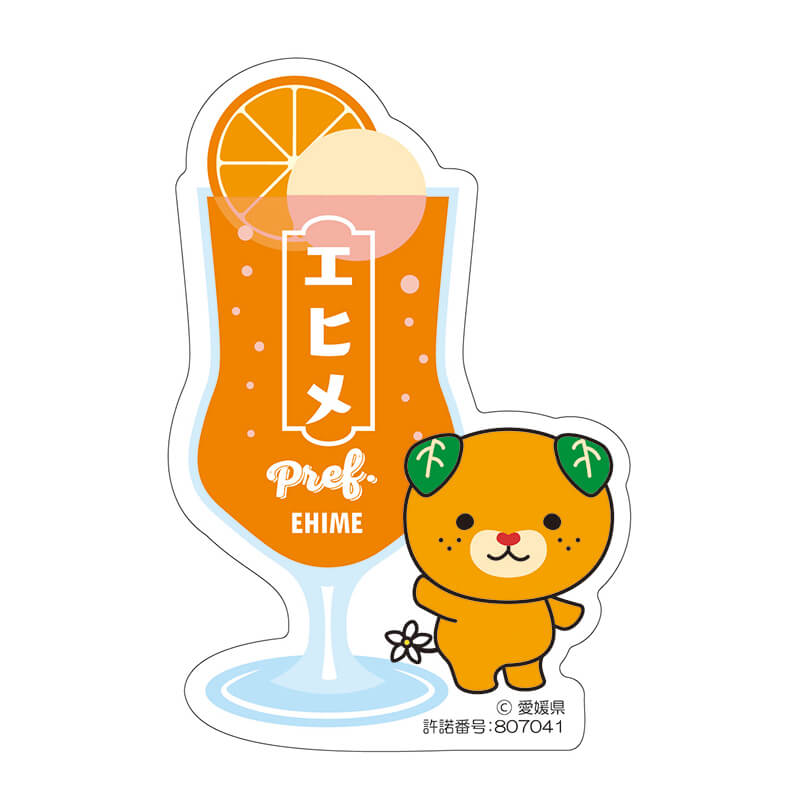 みきゃんホログラムステッカー（ドリンク）