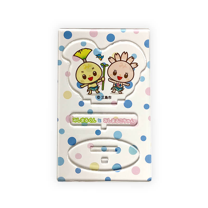 みしまるくんみしまるこちゃんアクリルスタンド（ドット）