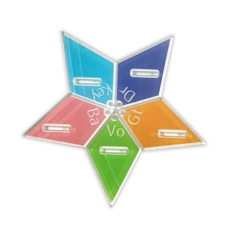 FUPPY'S BANDアクリルスタンドキーホルダー(5体セット・ボールチェーン5個付き)