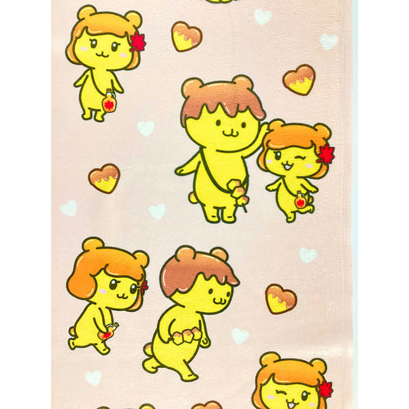 ポテくまくん・ぷめるちゃんフェイスタオル | ポテくまくん・ぷめる