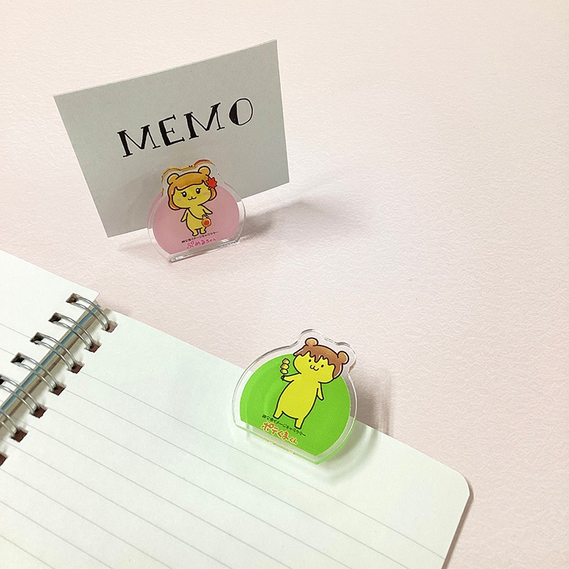 ポテくまくん・ぷめるちゃん アクリルクリップ