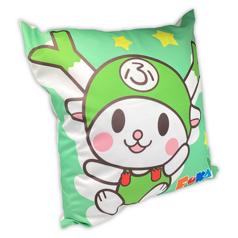 ATHLETA クッション 緑色 キャラクターイラスト ATHLETA クッション 緑色 キャラクターイラスト