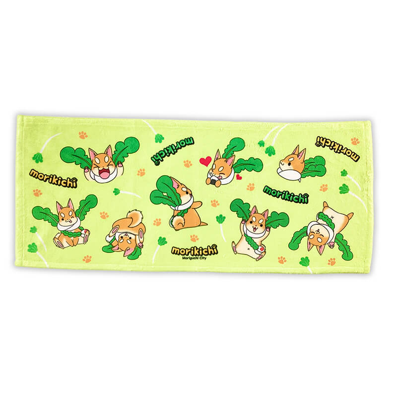 もり吉フェイスタオル　きゃらポチッ