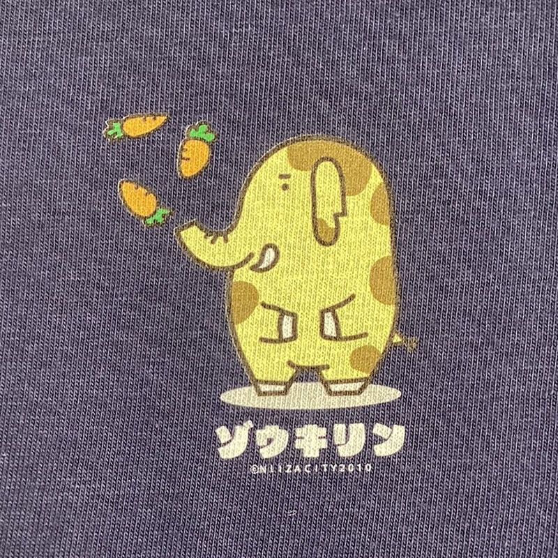ゾウキリンＴシャツ（インディゴ）