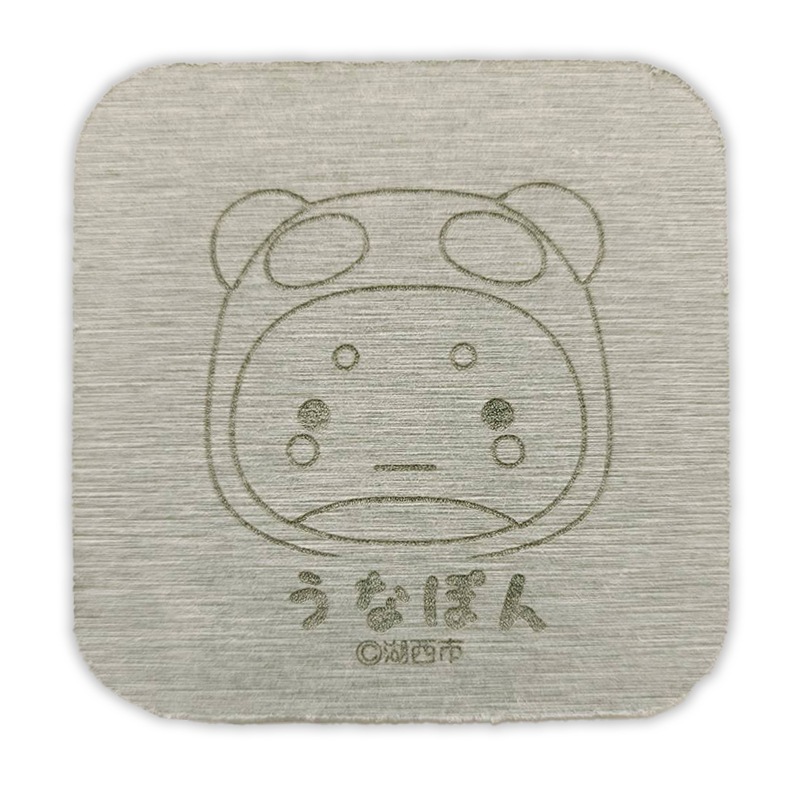 うなぽん珪藻土コースター（グレー）