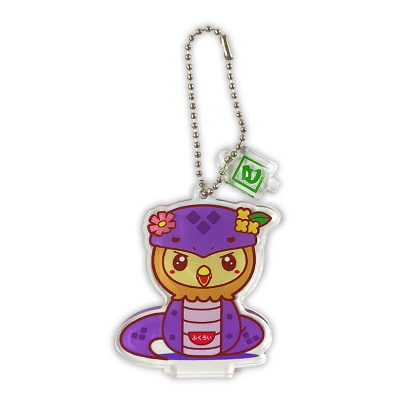 フッピーアクリルスタンドキーホルダー（巳） むらさき