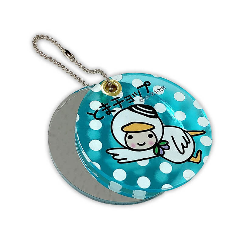 とまチョップ アクリルミラーキーホルダー