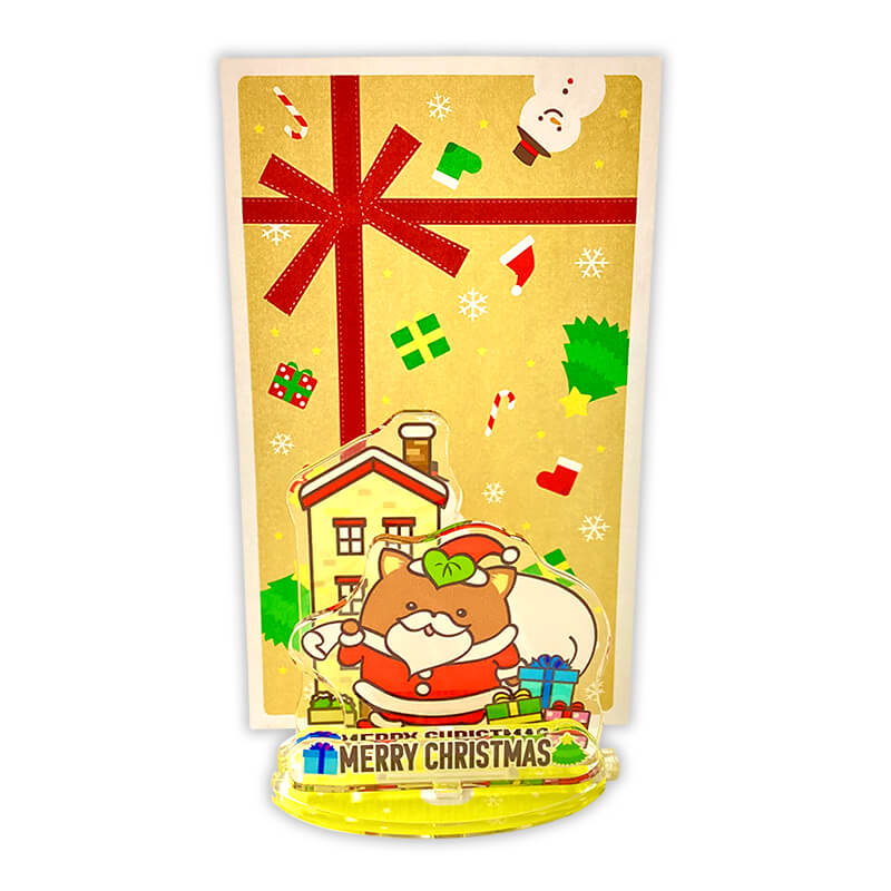 やはたいぬのつながるアクリルスタンド（クリスマスパーティー）