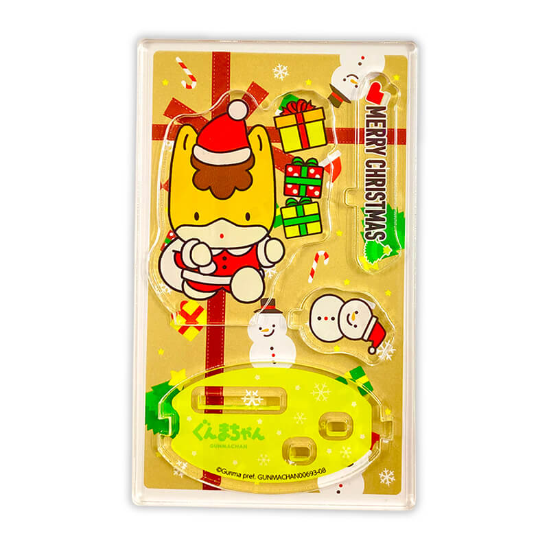 ぐんまちゃんのつながるアクリルスタンド（クリスマスパーティー）